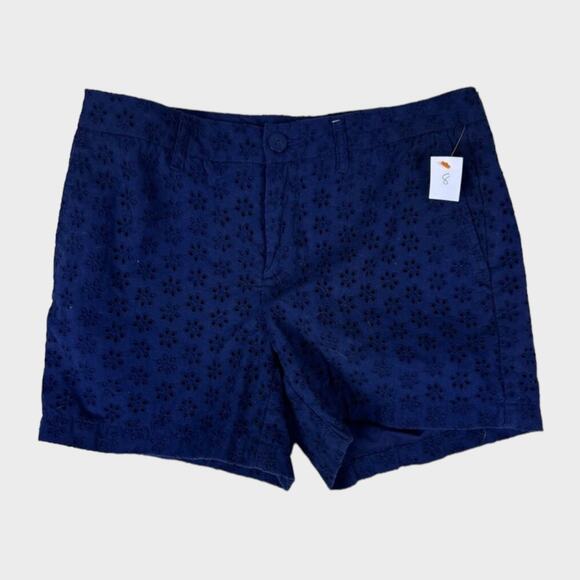 Faded Glory Size 8 Blue Eyelet Shorts - Picture 1 of 7